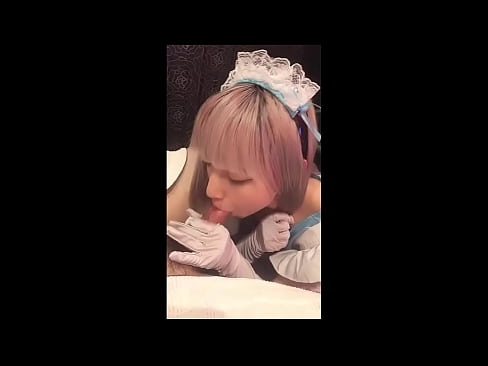❤️ Idol Japanese [mayuka], Aṣọ iranṣẹbinrin Faranse, apakan 1, ifefẹfẹ ati fifẹ kuro pẹlu ipara ️ Ohun onihoho ti ile  ❤